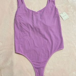Free People lavender bodysuit NWT
